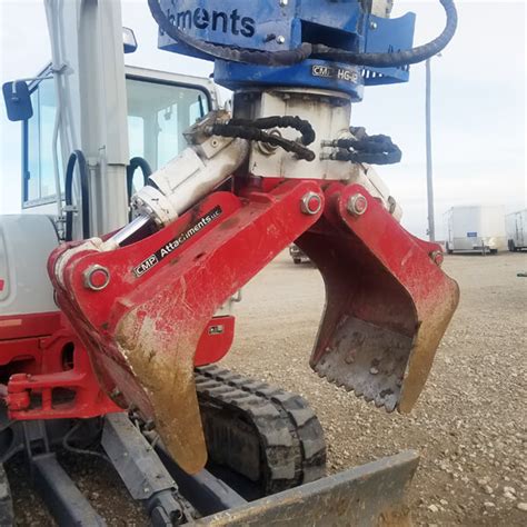 excavator grapple|excavator with grapple for rent.